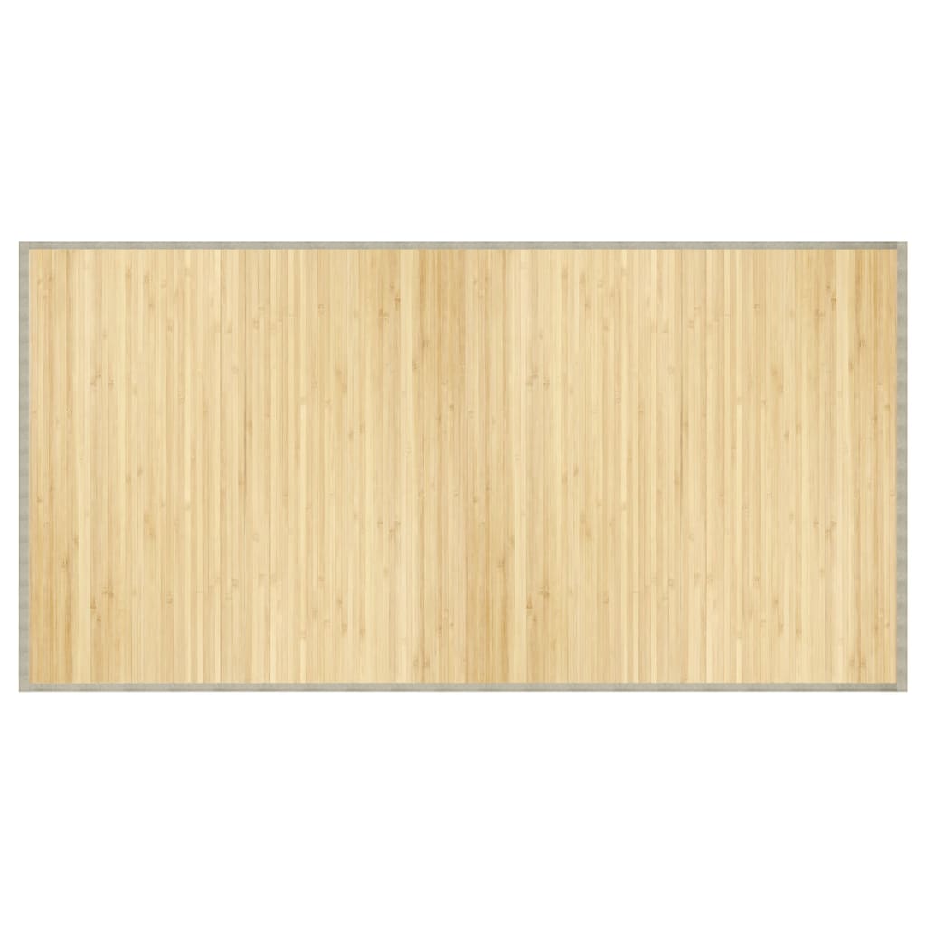 vidaXL Rug Rectangular Light Natural100x200 cm Bamboo 2