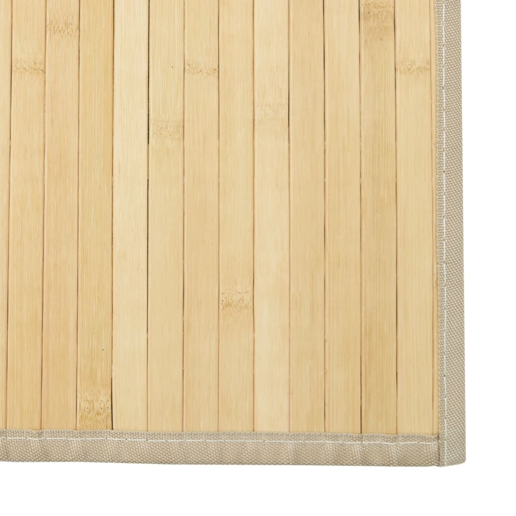 vidaXL Rug Rectangular Light Natural100x200 cm Bamboo 6
