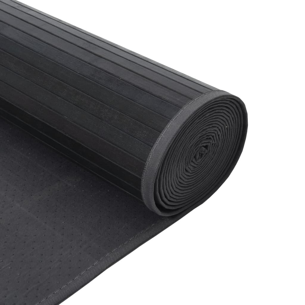 vidaXL Rug Rectangular Grey100x200 cm Bamboo 5