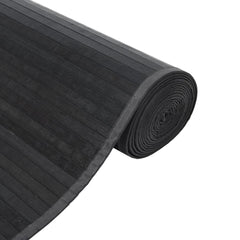 vidaXL Rug Rectangular Grey100x300 cm Bamboo 4
