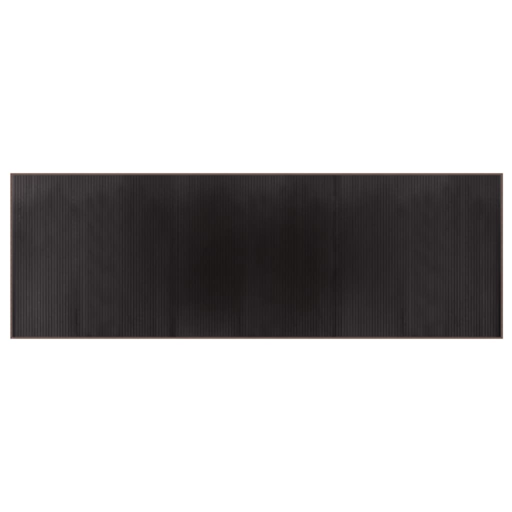 vidaXL Rug Rectangular Dark Brown100x300 cm Bamboo 2