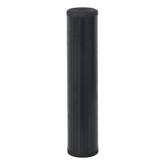 vidaXL Rug Rectangular Black100x400 cm Bamboo 3