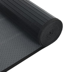 vidaXL Rug Rectangular Black100x400 cm Bamboo 5