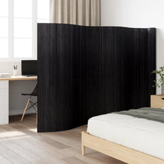 Room Divider Width Height 165 cm Bamboo 800 cm Black