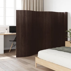 Room Divider Width Height 165 cm Bamboo 800 cm Dark brown