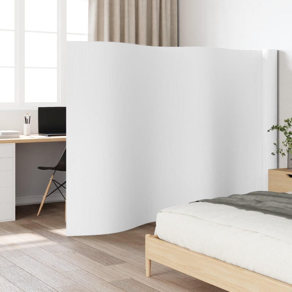 Room Divider Width Height 165 cm Bamboo 800 cm White