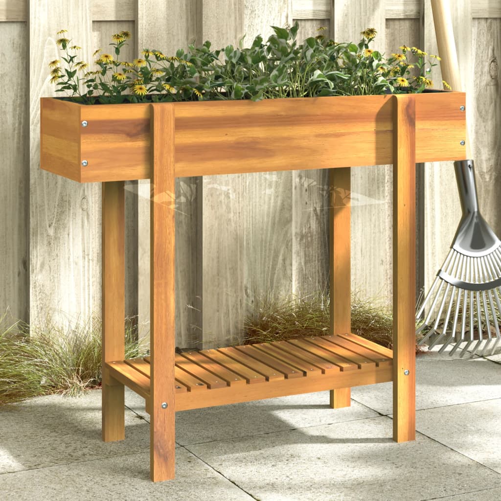 vidaXL Garden Raised Bed 90x30x75 cm Solid Wood Acacia 1