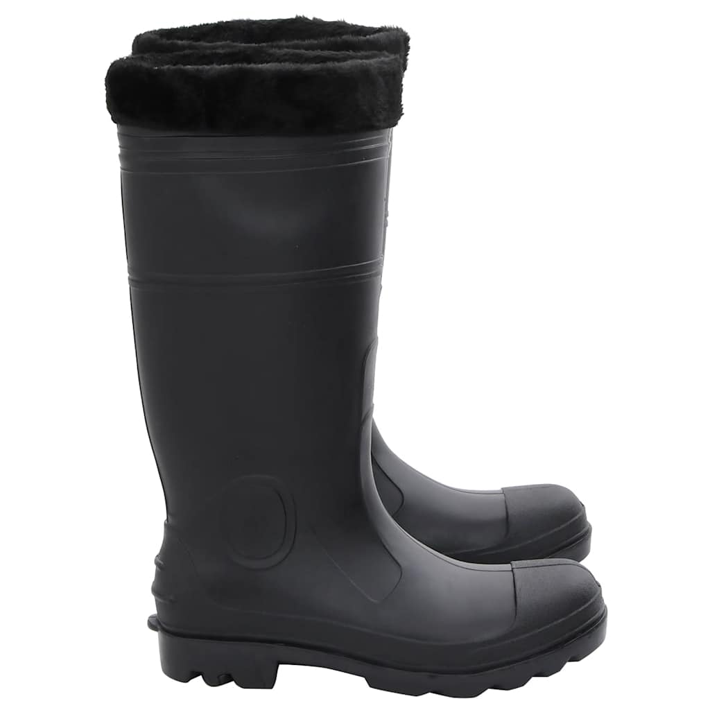 Rain Boots with Removable Socks Black Size 41 PVC, image 5