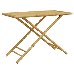 vidaXL Folding Garden Table 110x55x75 cm Bamboo 2