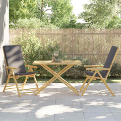 vidaXL Folding Garden Table 110x55x75 cm Bamboo 3