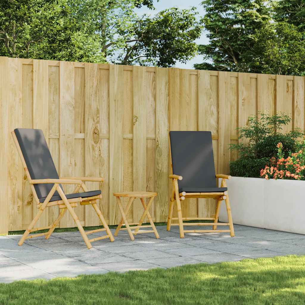 Folding Garden Table Bamboo 45 x 45 cm