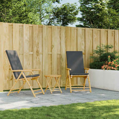 Folding Garden Table Bamboo 45 x 45 cm