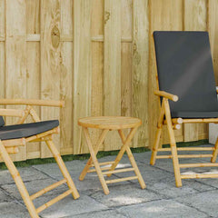 Folding Garden Table Bamboo 45 x 45 cm