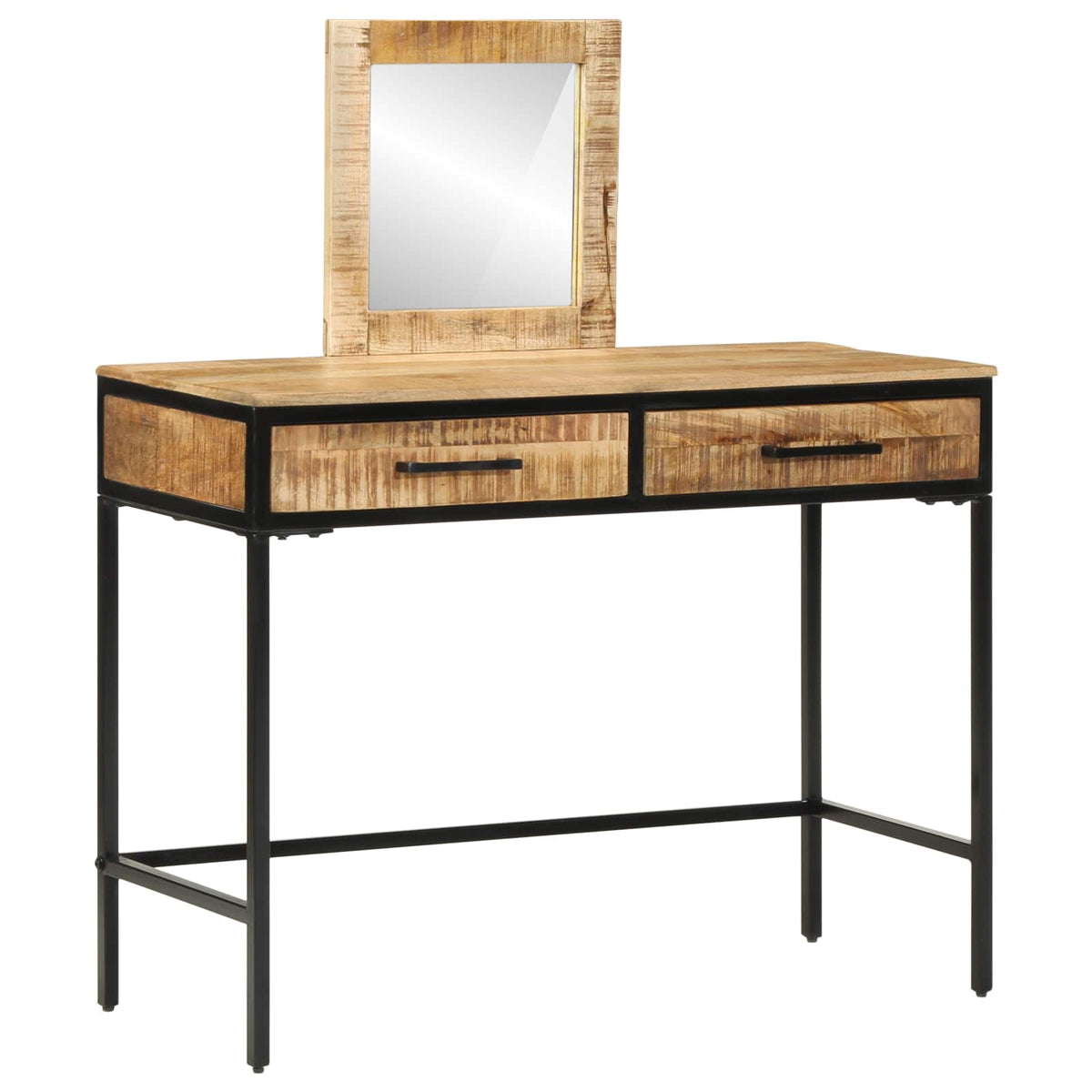 vidaXL Dressing Table Brown 100 x 40 x 120 cm Solid Mango wood 1