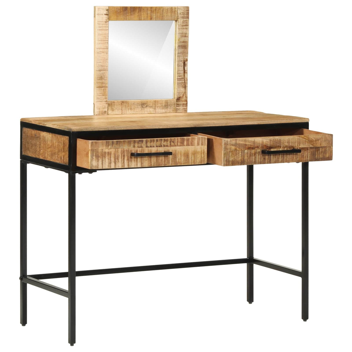vidaXL Dressing Table Brown 100 x 40 x 120 cm Solid Mango wood 2