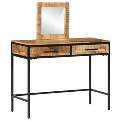 vidaXL Dressing Table Brown 100 x 40 x 120 cm Solid Mango wood 4
