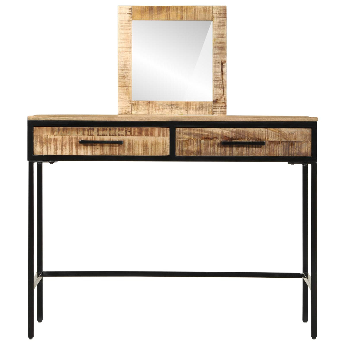 vidaXL Dressing Table Brown 100 x 40 x 120 cm Solid Mango wood 5