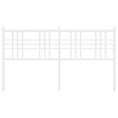 vidaXL Metal Replace Headboard White 160cm 4