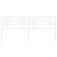 vidaXL Metal Replace Headboard White 180cm 4