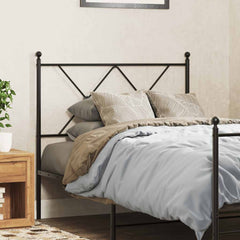vidaXL Metal Replace Headboard Black 90cm 1