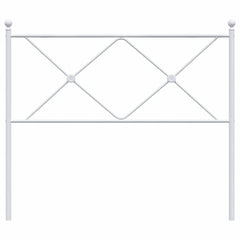vidaXL Metal Replace Headboard White 107cm 4
