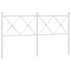 vidaXL Metal Replace Headboard White 160cm 2