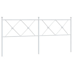 vidaXL Metal Replace Headboard White 180cm 2
