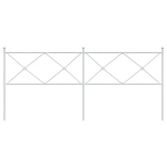 vidaXL Metal Replace Headboard White 193cm 4