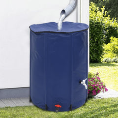 Water Tank with Tap Foldable PVC Blue 750 l