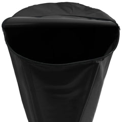 Water Tank with Tap Foldable PVC Black 500 l