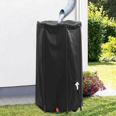 Water Tank with Tap Foldable PVC Black 250 l