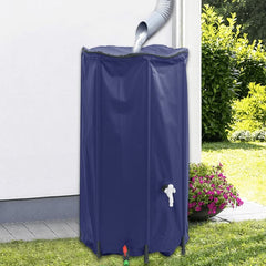Water Tank with Tap Foldable PVC Blue 380 l