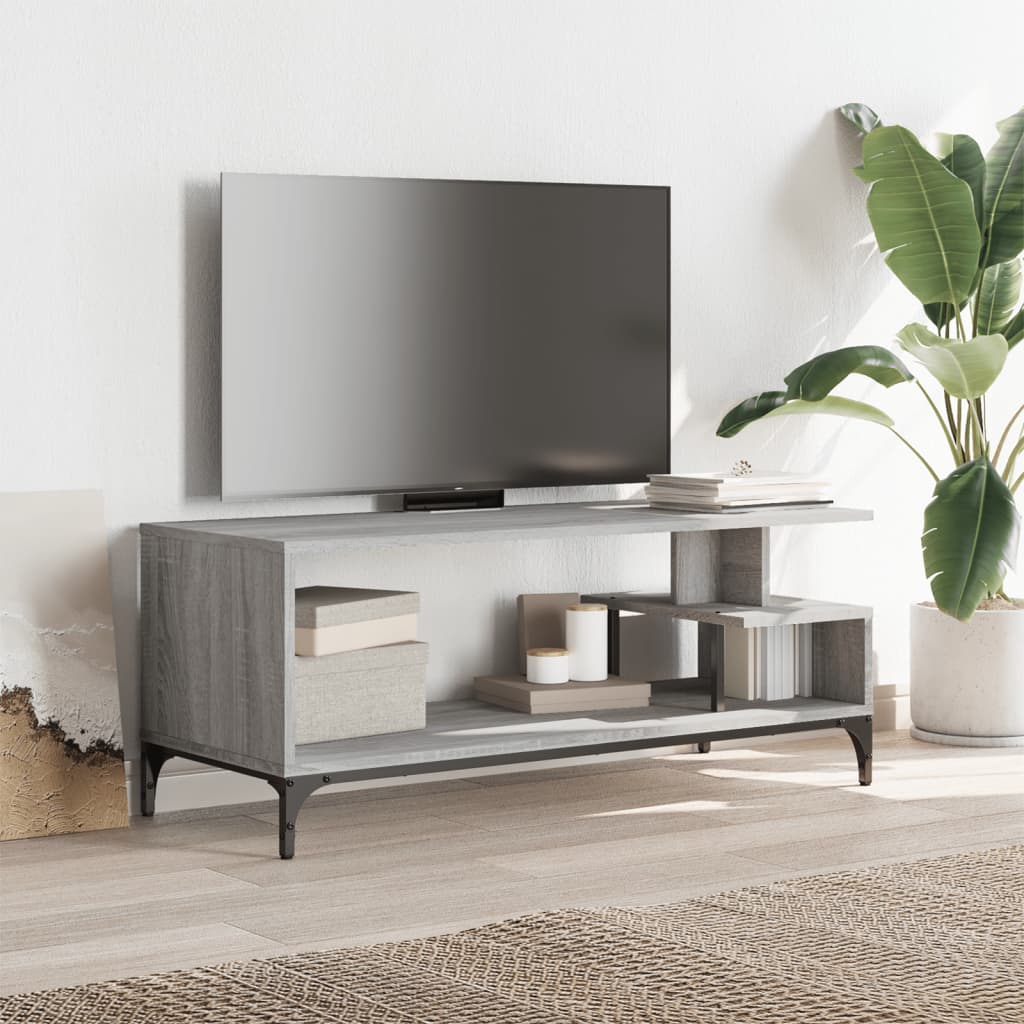 vidaXL TV Cabinet Grey Sonoma 102x40x41 cm 3