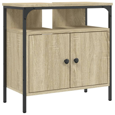 Bathroom Sink Cabinet Sonoma Oak 60x30x60 cm Engineered Wood