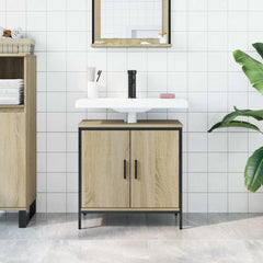 vidaXL Bathroom Sink Cabinet Sonoma Oak 60x30x60 cm Engineered Wood 3