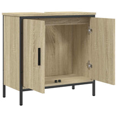 vidaXL Bathroom Sink Cabinet Sonoma Oak 60x30x60 cm Engineered Wood 5