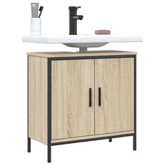 vidaXL Bathroom Sink Cabinet Sonoma Oak 60x30x60 cm Engineered Wood 1