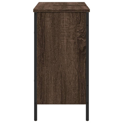 Bathroom Sink Cabinet Brown Oak 80x30x60 cm Engineered Wood