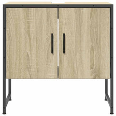 vidaXL Bathroom Sink Cabinet Sonoma Oak 60x33x60 cm Engineered Wood 4