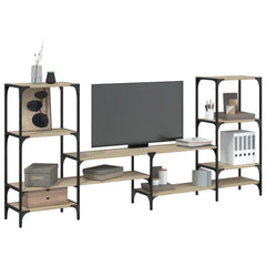 vidaXL TV Cabinet Sonoma Oak 206.5x28.5x95 cm Engineered Wood 1