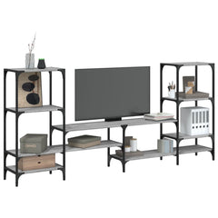 TV Cabinet 206,5x28,5x95 cm Engineered Wood Grey sonoma