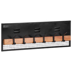 vidaXL Wall-mounted Coat Rack 90x11x30 cm Solid Wood Mango 1