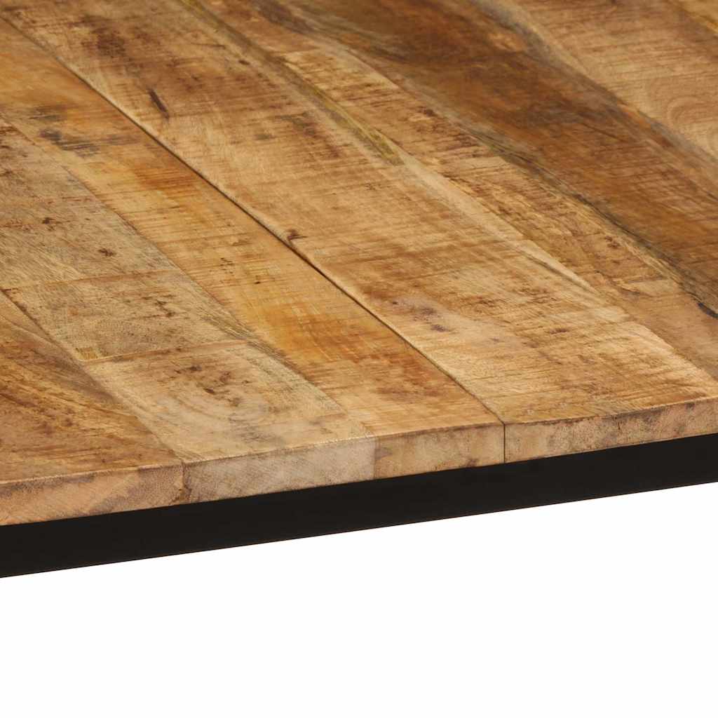 vidaXL Dining Table 140x70x75 cm Solid Wood Rough Mango 6