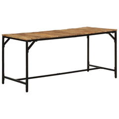 vidaXL Dining Table 160x80x75 cm Solid Wood Rough Mango 1