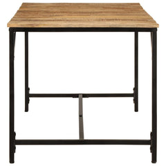 vidaXL Dining Table 160x80x75 cm Solid Wood Rough Mango 3