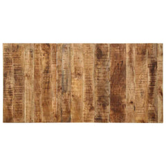 vidaXL Dining Table 160x80x75 cm Solid Wood Rough Mango 4
