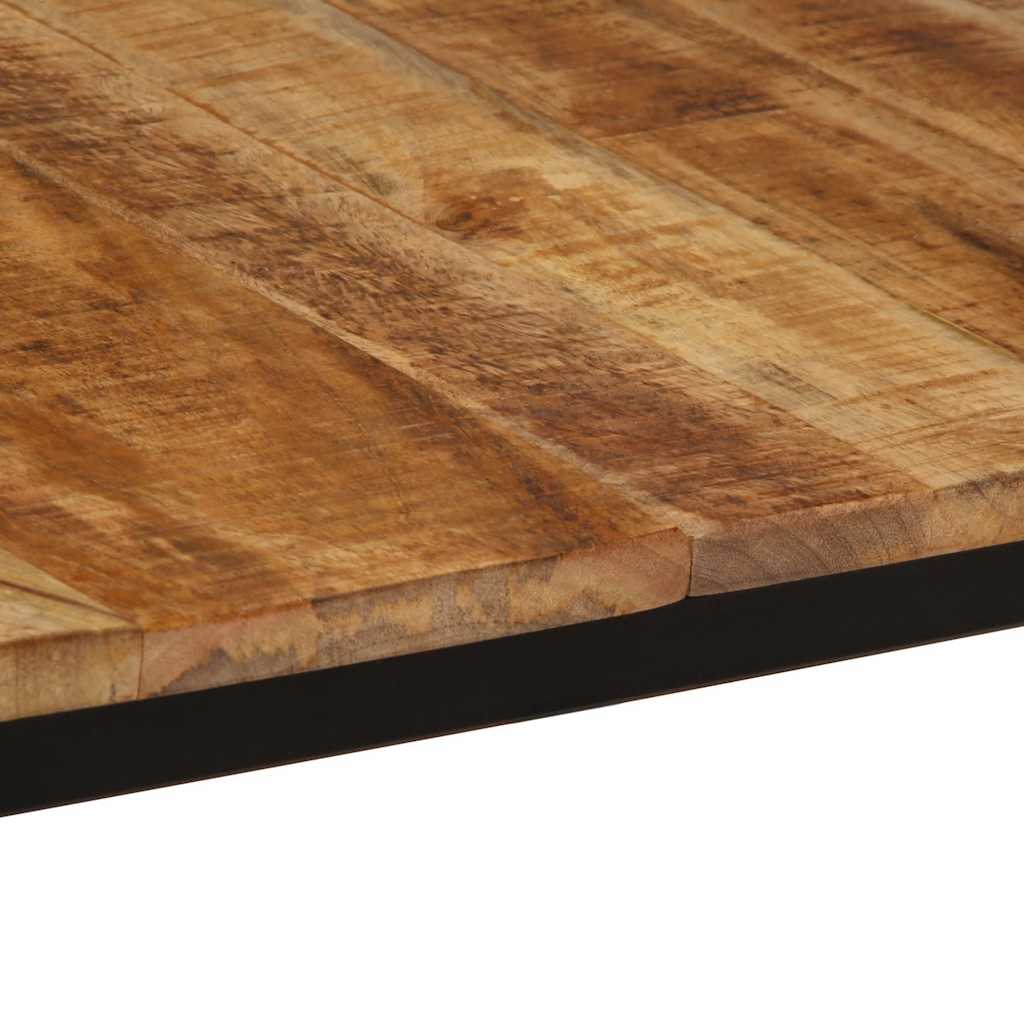 vidaXL Dining Table 160x80x75 cm Solid Wood Rough Mango 6