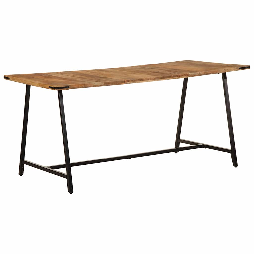 vidaXL Dining Table 160x80x75 cm Solid Wood Mango 1