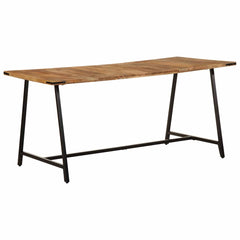 vidaXL Dining Table 160x80x75 cm Solid Wood Mango 1