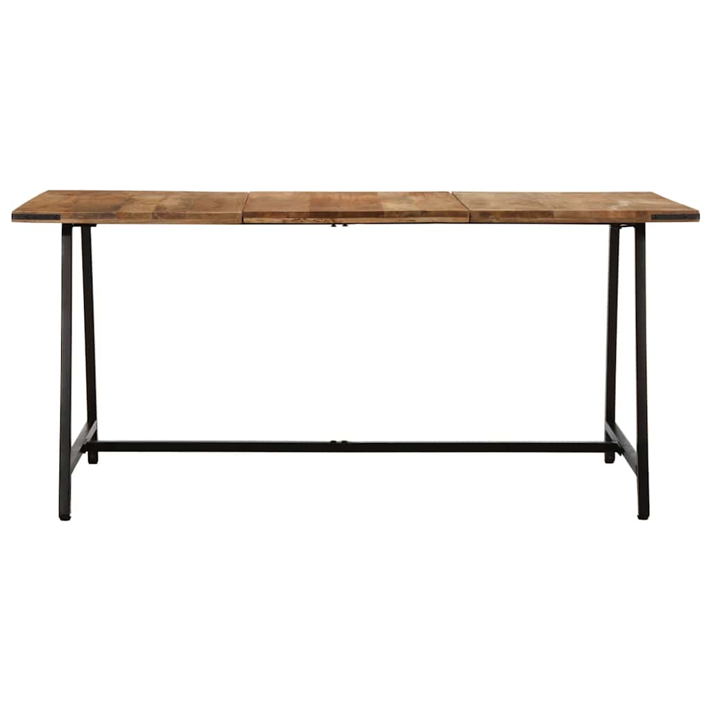 vidaXL Dining Table 160x80x75 cm Solid Wood Mango 2